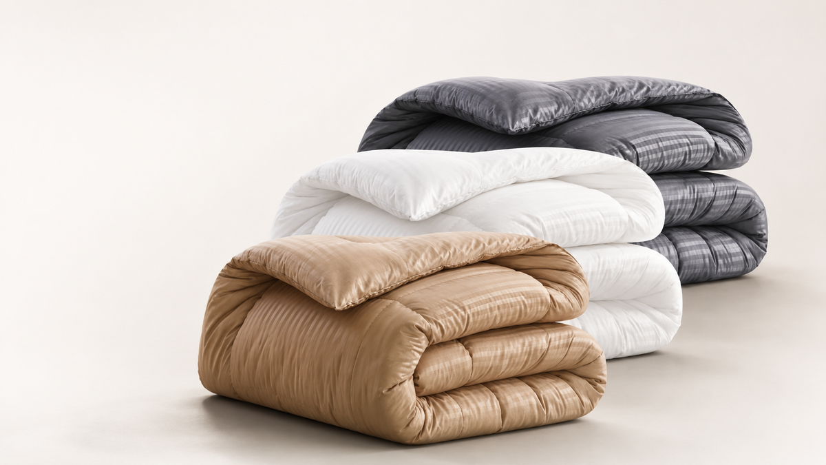 Stack van drie luxe VD Living dekbedden